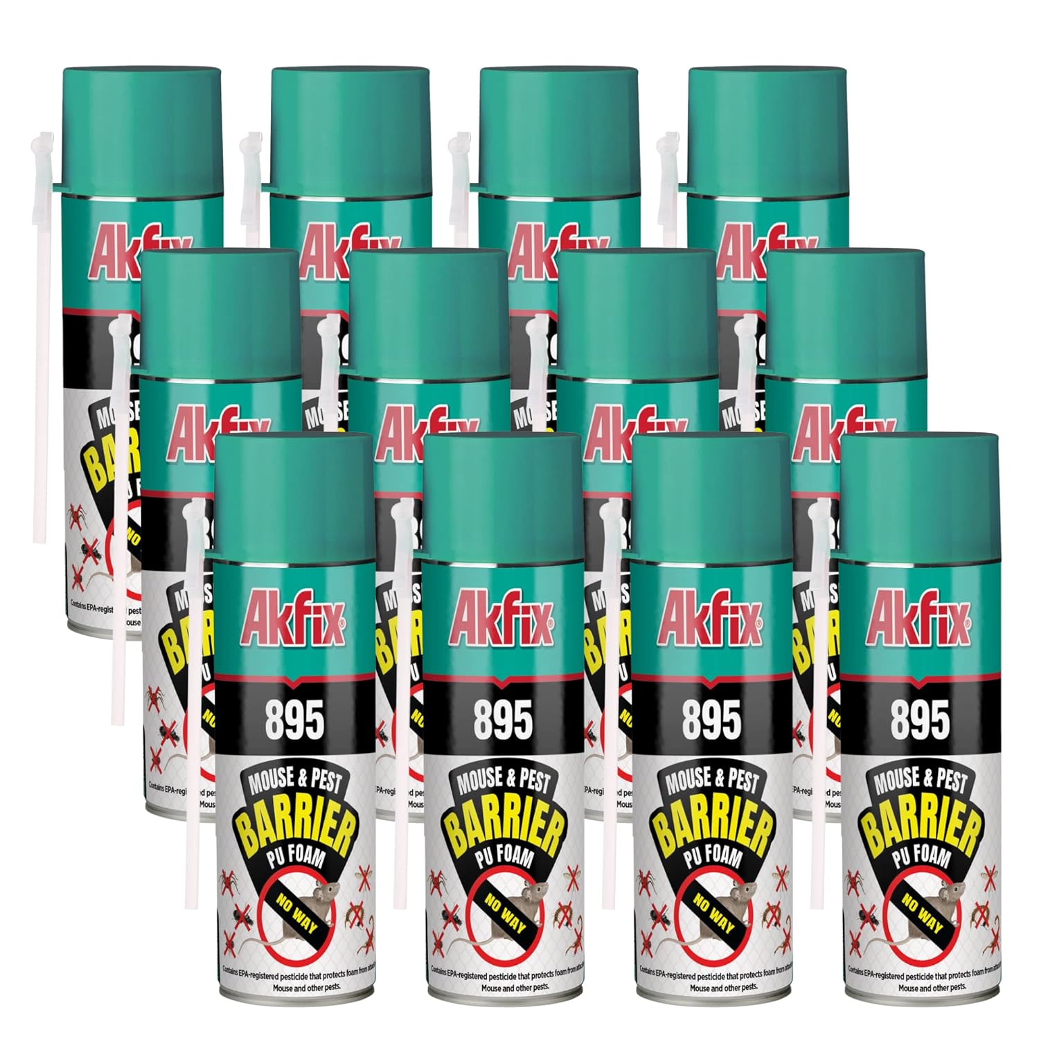 Akfix 895 Mouse & Pest Barrier Pu Foam 12 oz