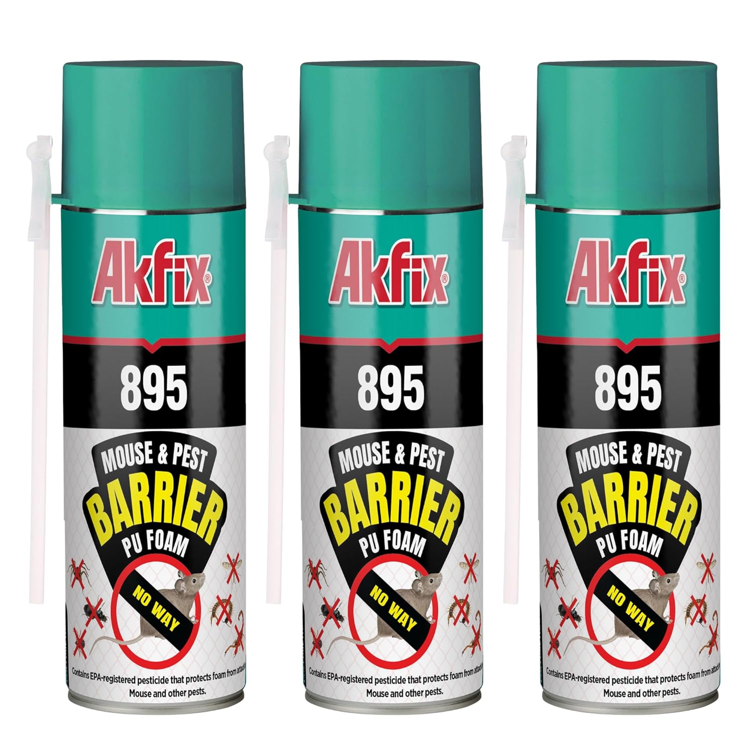 Akfix 895 Mouse & Pest Barrier Pu Foam 12 oz