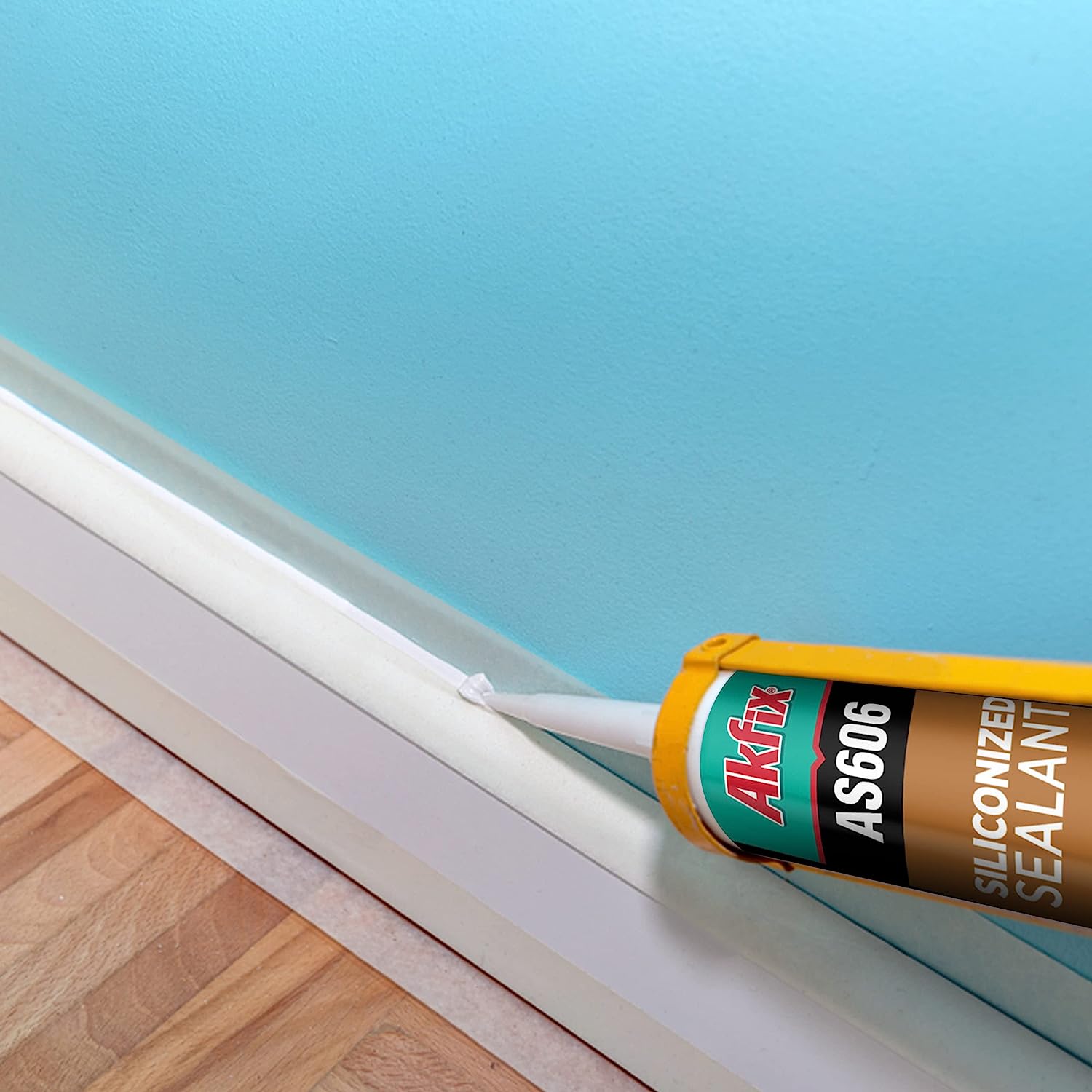 Akfix AS606 Siliconized Acrylic Sealant White, 10.1 fl oz