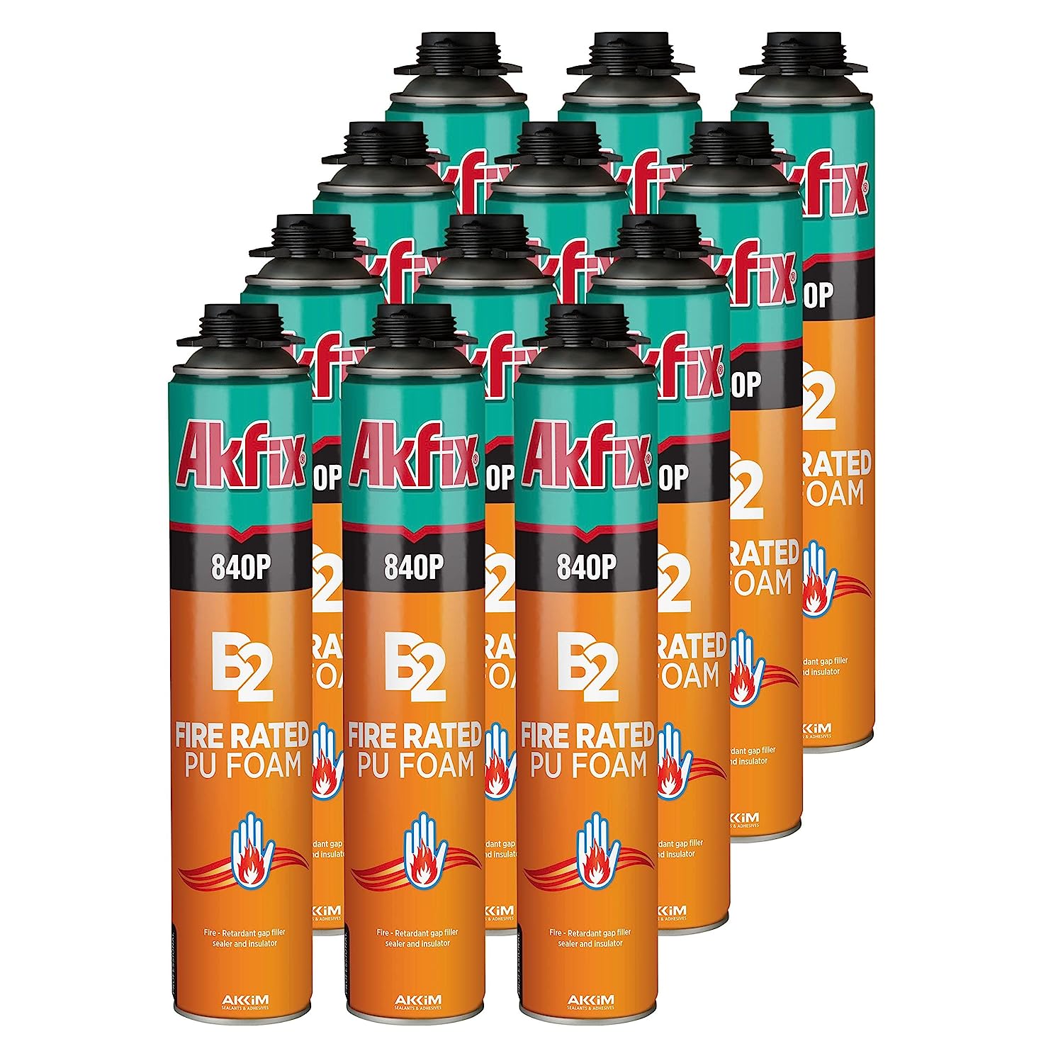 Akfix 840P B2 Fire Rated PU Gun Foam 25.3 oz
