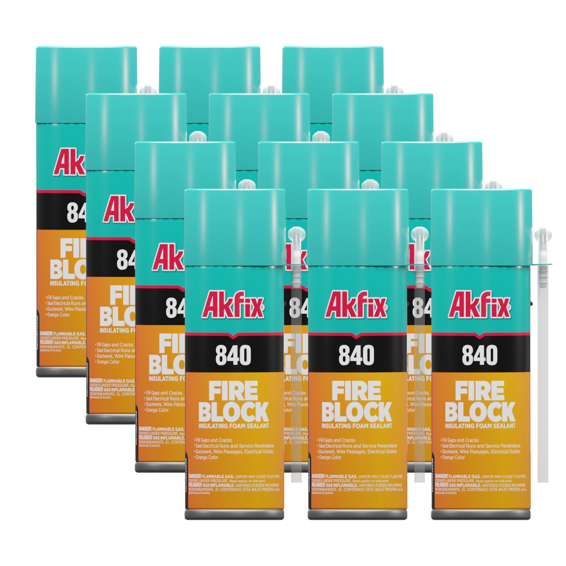 Akfix 840 Fire Block Spray Foam 12 oz
