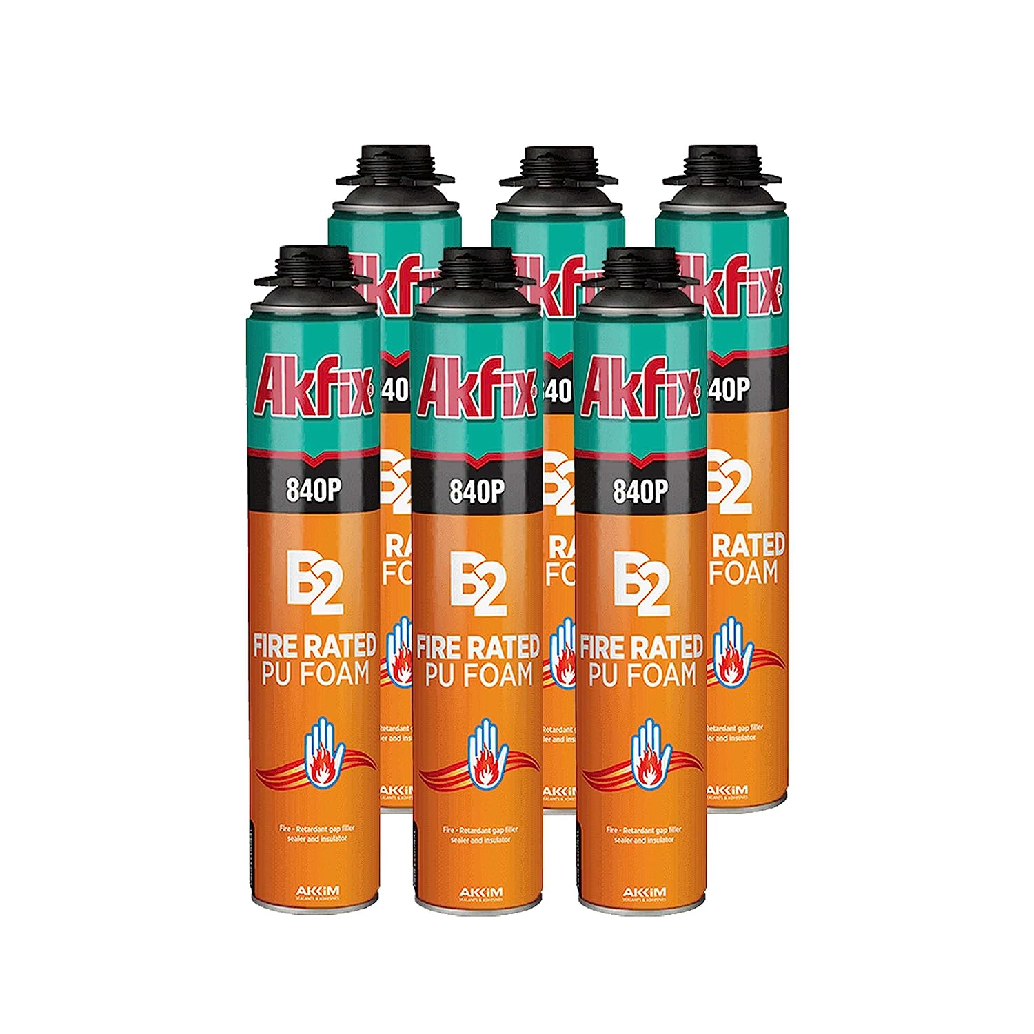 Akfix 840P B2 Fire Rated PU Gun Foam 25.3 oz