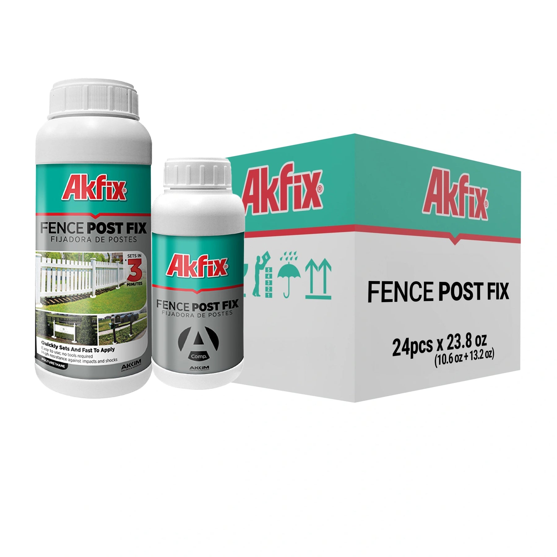 Akfix Fence Post Fix Montage Foam 23.8 Oz (375 gr + 300 gr)