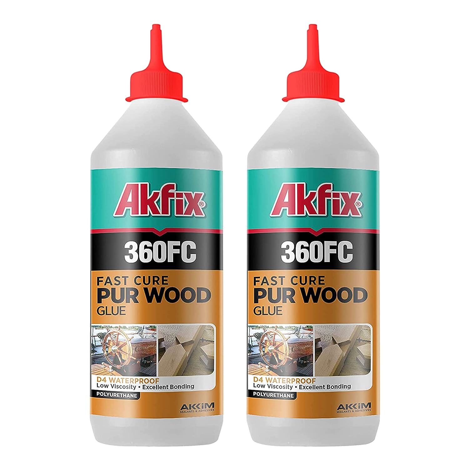 Akfix 360FC Pegamento Pur para Madera de Curado Rápido 19.8 Oz/ 560Gr