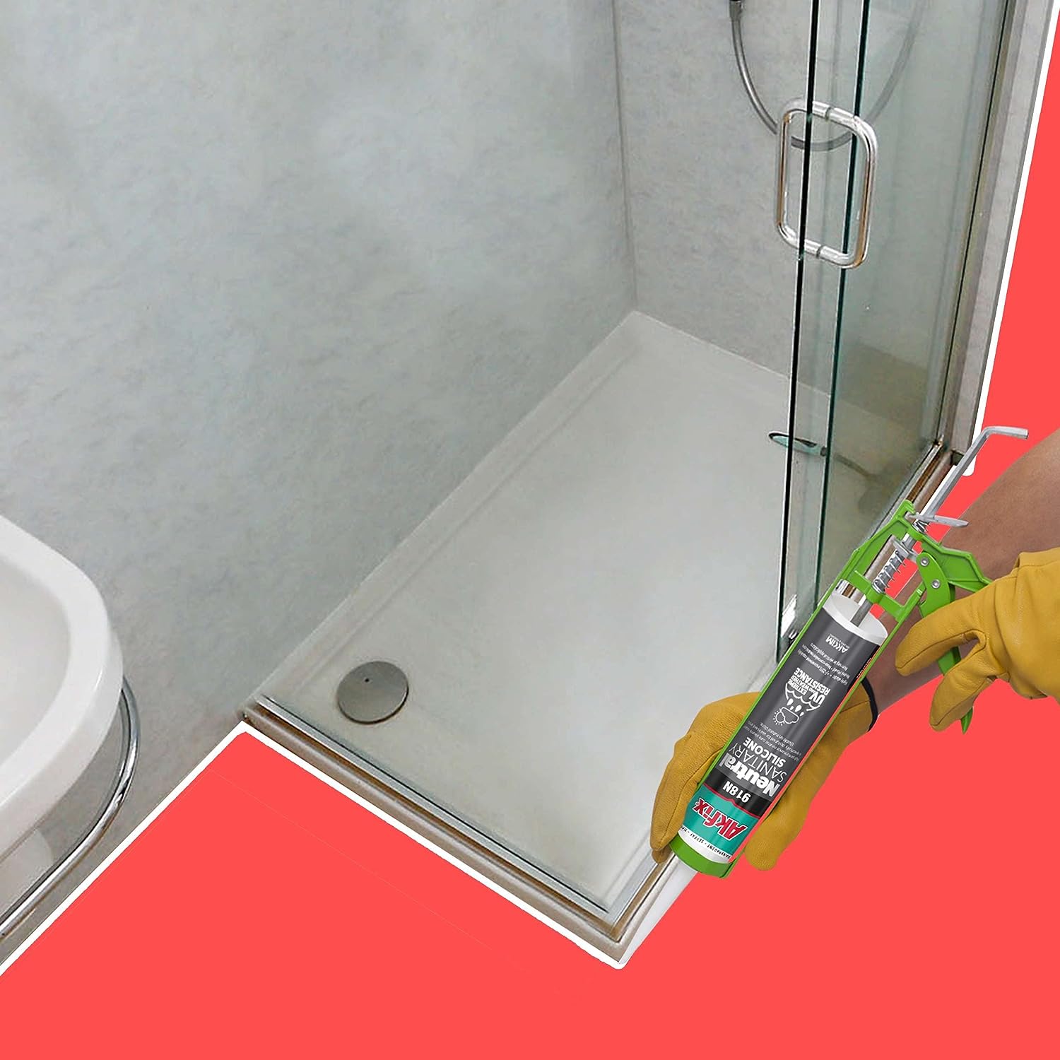 Akfix 918N Kitchen and Bath Silicone 10.5 fl oz