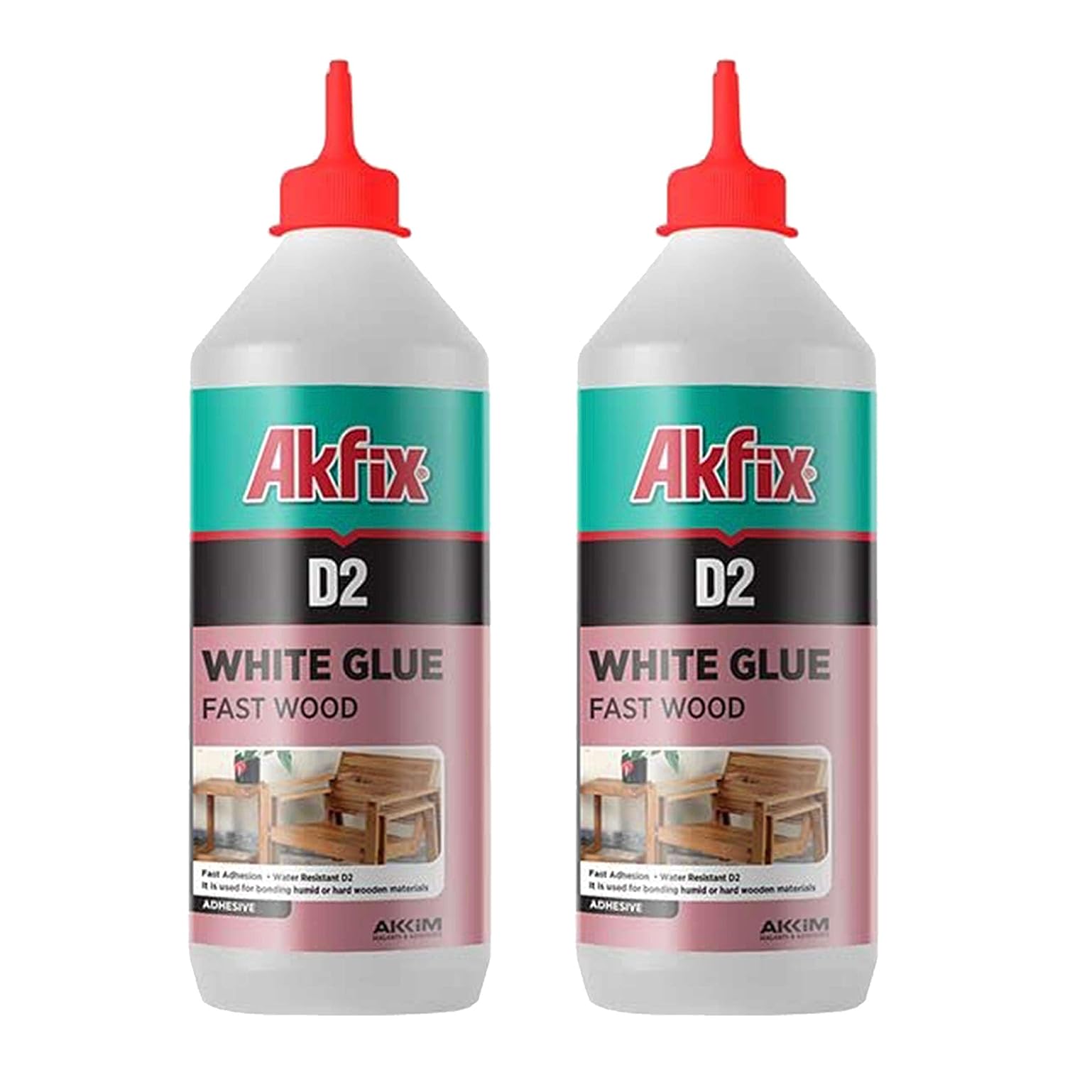 Akfix D2 PVA Pegamento Blanco Super Frame Work 16.9 Oz/500Gr