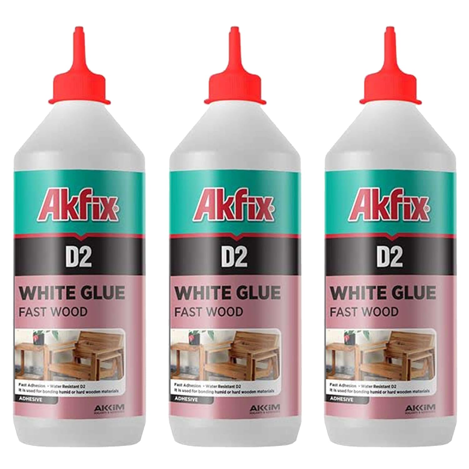 Akfix D2 PVA Pegamento Blanco Super Frame Work 16.9 Oz/500Gr