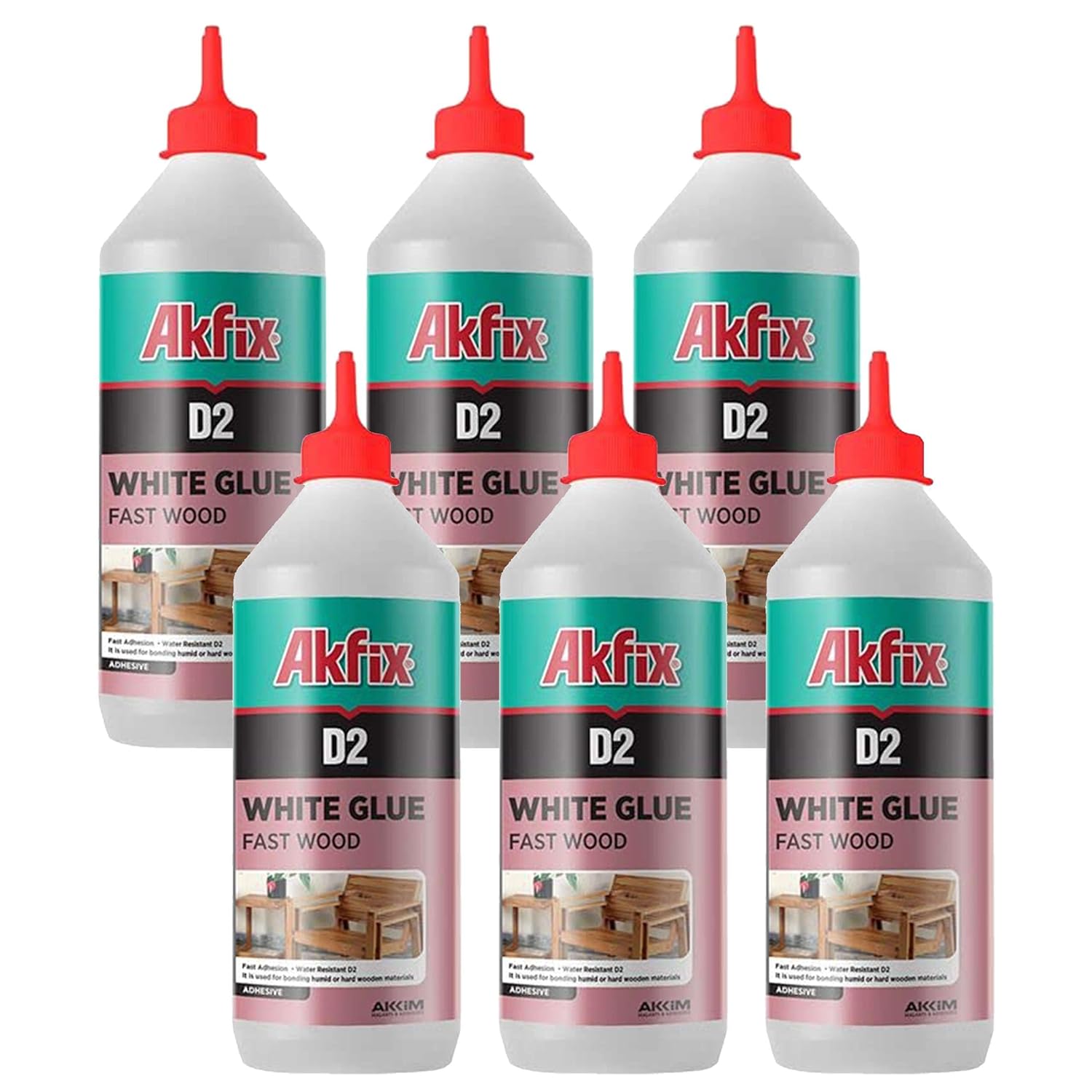 Akfix D2 PVA Pegamento Blanco Super Frame Work 16.9 Oz/500Gr