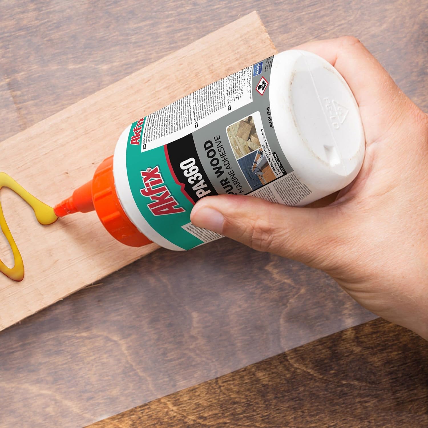 Akfix PA360 PUR Pegamento para Madera (Adhesivo Marino) 19.8 Oz/ 560Gr