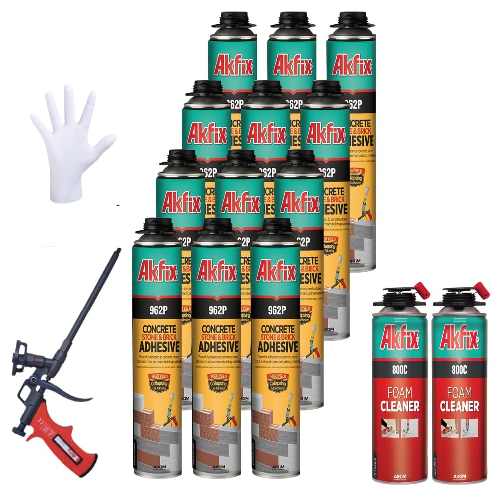 Akfix 962P Concrete Stone & Brick Pu Adhesive 27 Oz/800Ml