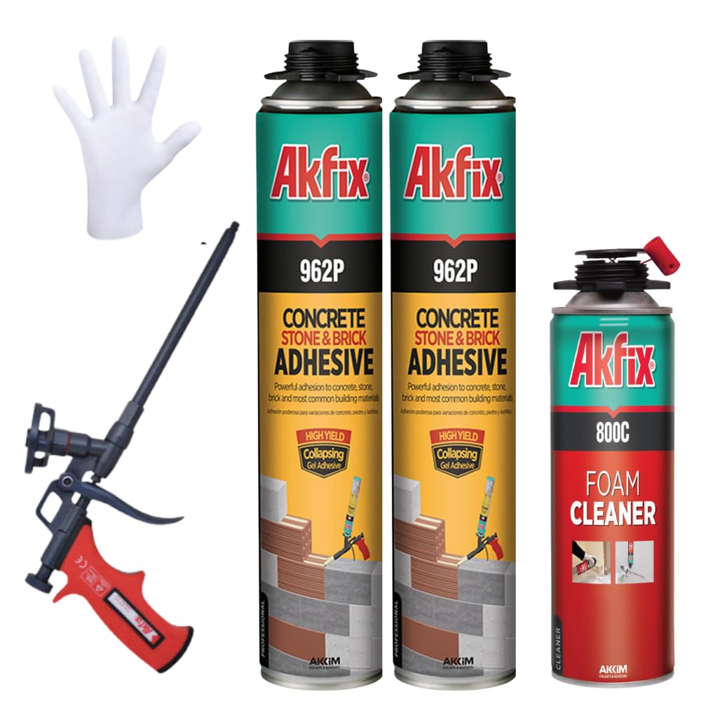 Akfix 962P Concrete Stone & Brick Pu Adhesive 27 Oz/800Ml