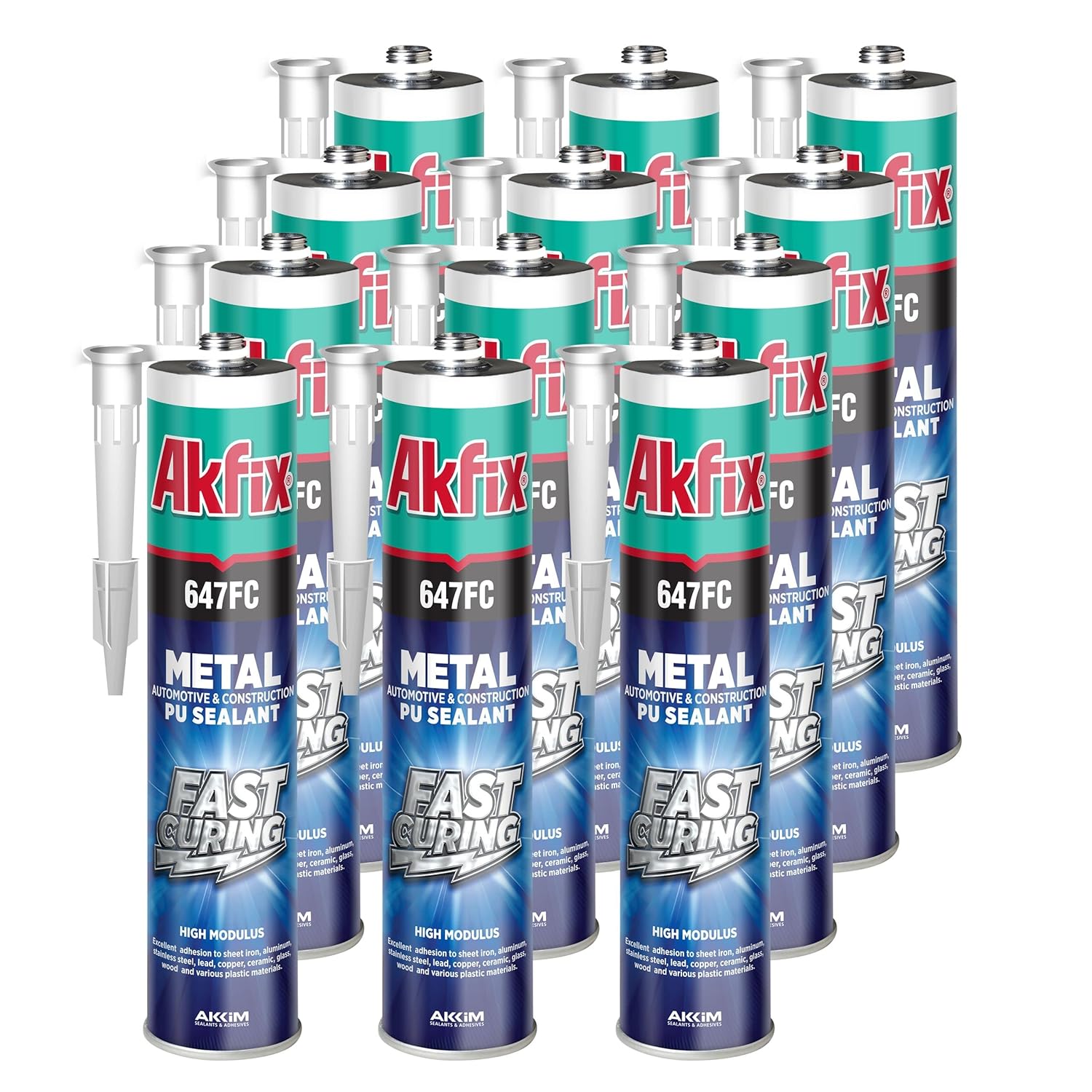 Akfix 647FC Fast Curing White Seam Sealer Automotive – Polyurethane Adhesive, 10.1 fl oz