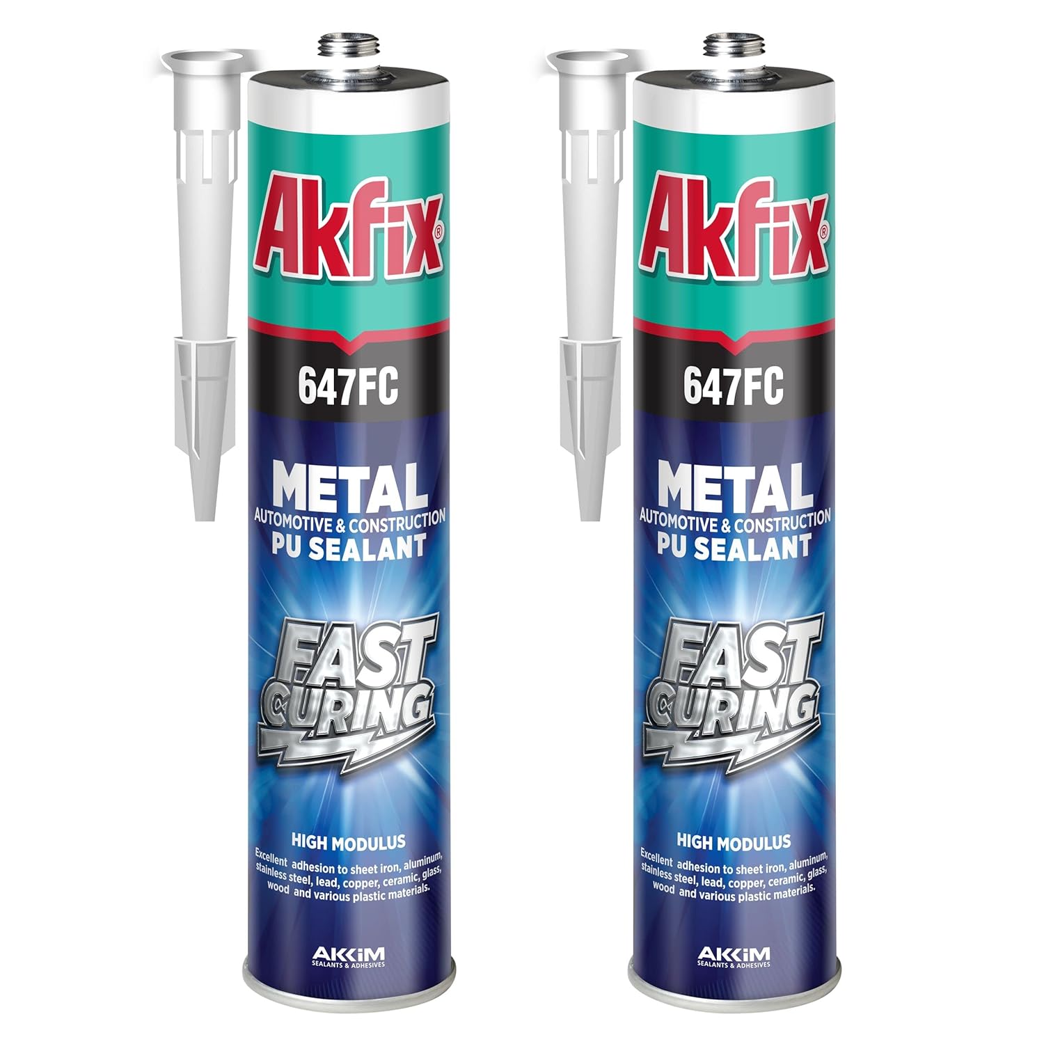 Akfix 647FC Fast Curing White Seam Sealer Automotive – Polyurethane Adhesive, 10.1 fl oz