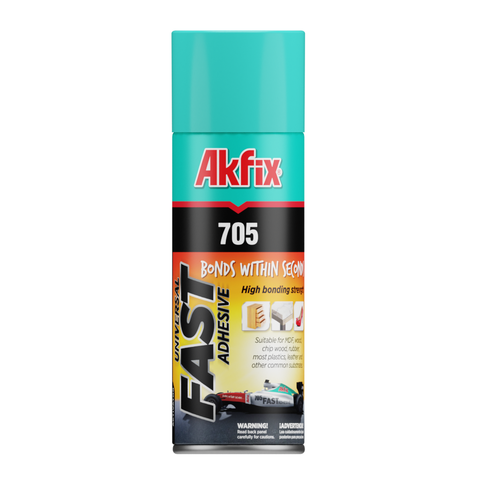Adhesivo superrápido Akfix 705 (pegamento CA (3,50 oz.) con activador de adhesivo en aerosol (13,50 fl oz.)