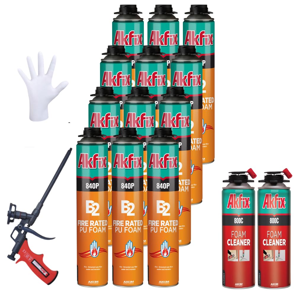 Akfix 840P B2 Fire Rated PU Gun Foam 25.3 oz