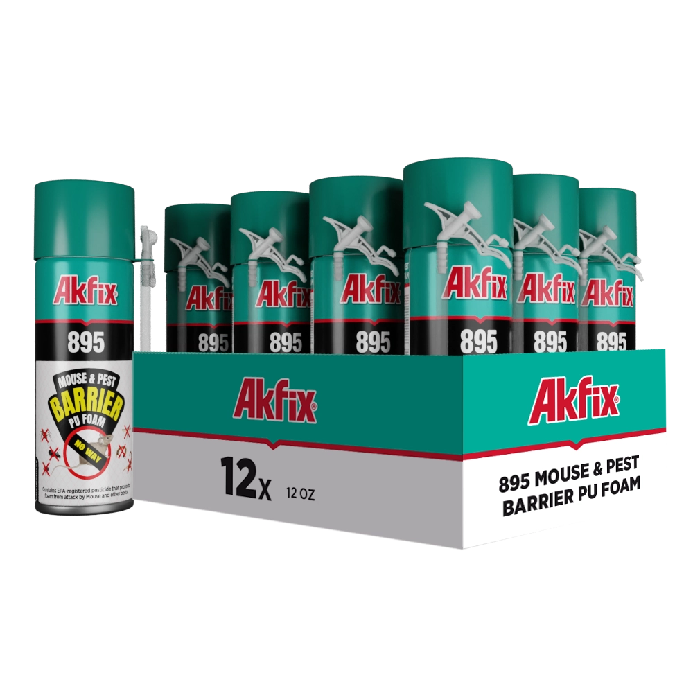 Akfix 895 Mouse & Pest Barrier Pu Foam 12 oz