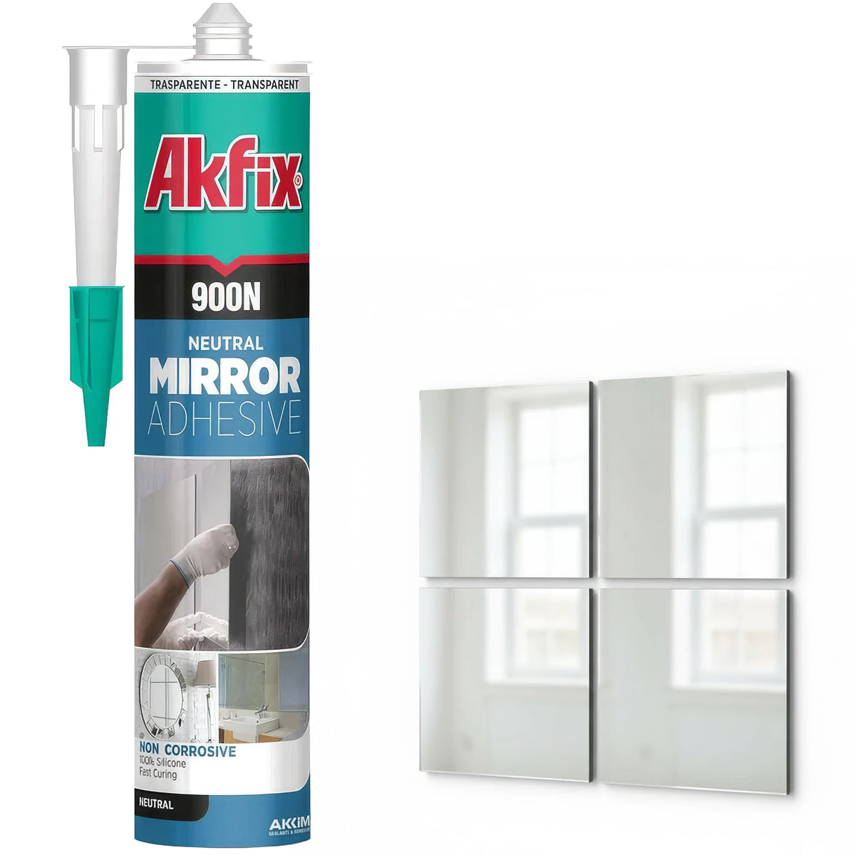 Akfix 900N Neutral Mirror Adhesive 10.5 fl oz