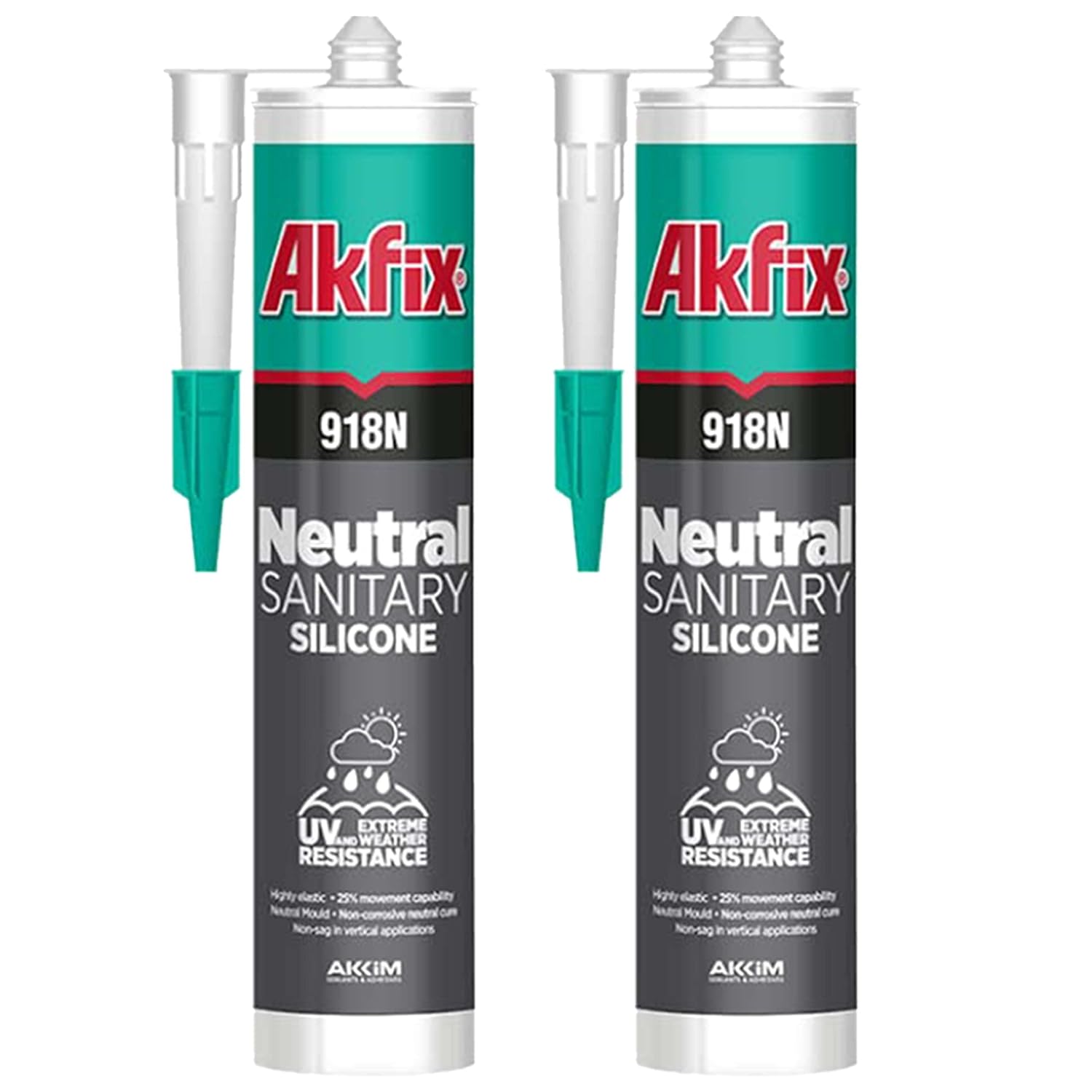 Akfix 918N Kitchen and Bath Silicone 10.5 fl oz