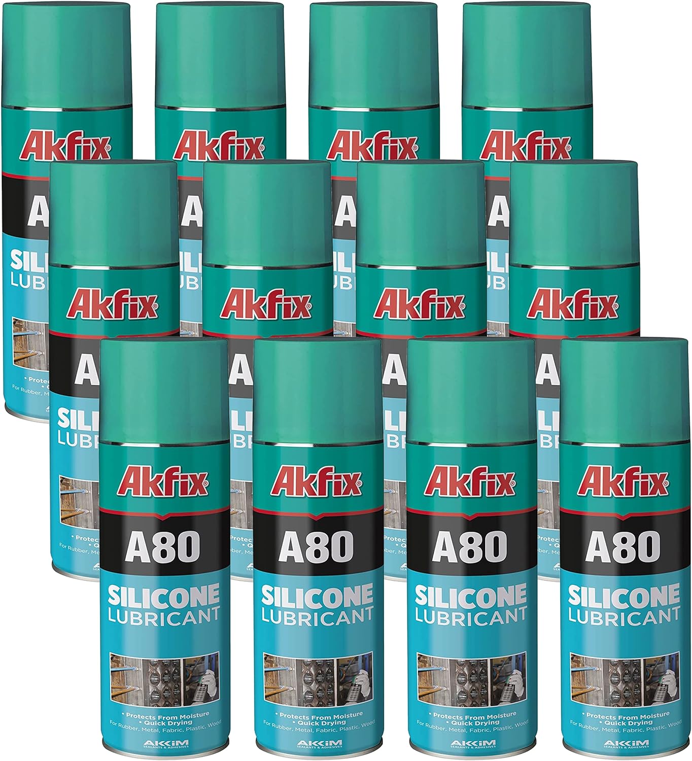 Akfix A80 Lubricante de Silicona 13.6 Oz/400Ml
