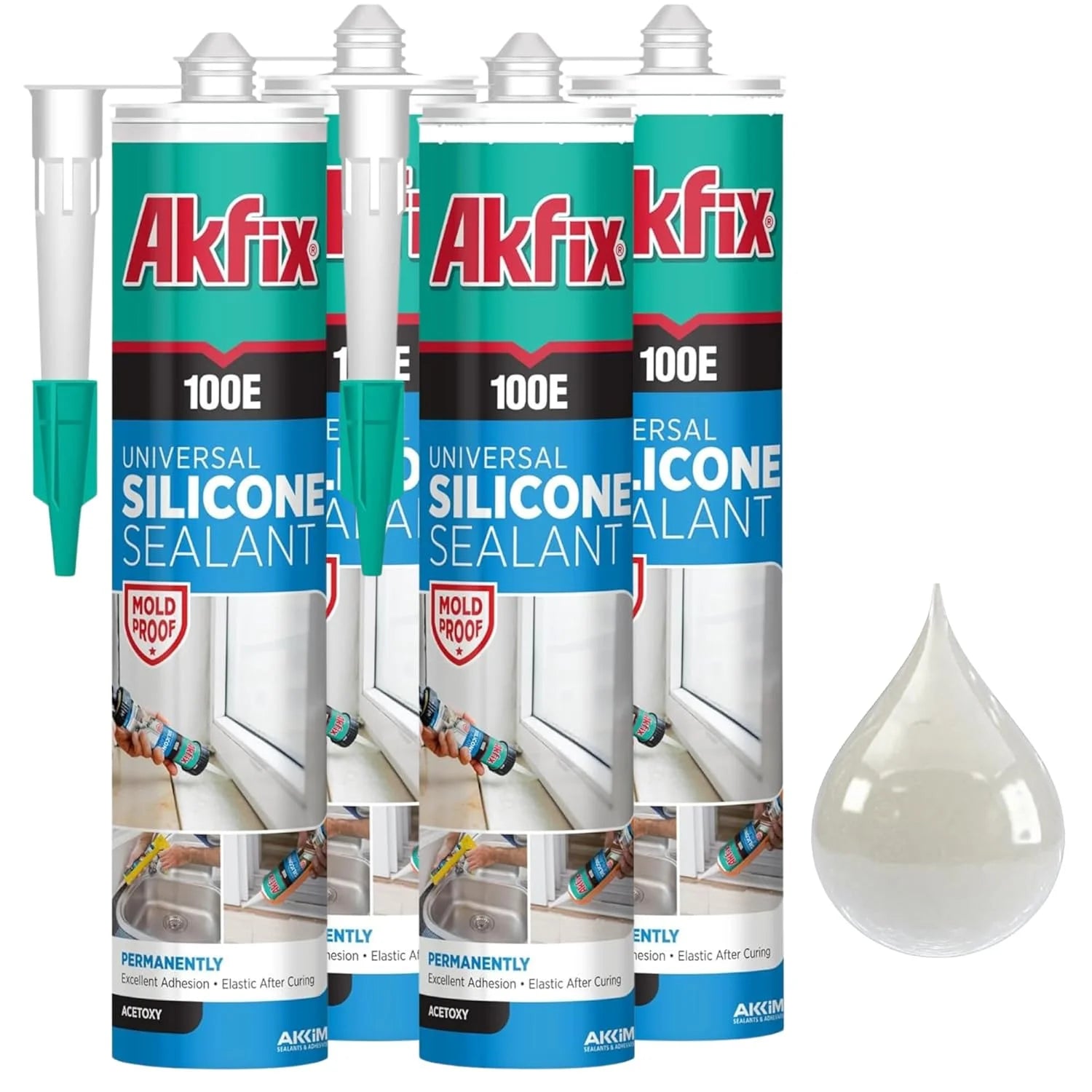 Akfix 100E Universal Silicone 10.1 fl oz