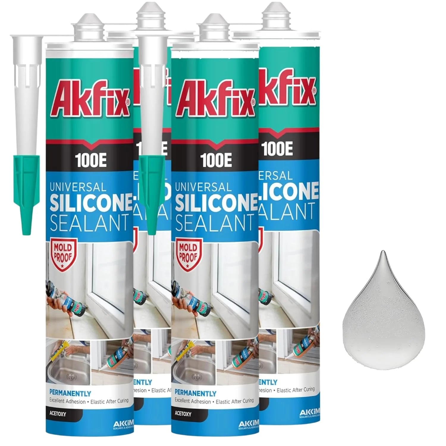 Akfix 100E Universal Silicone 10.1 fl oz