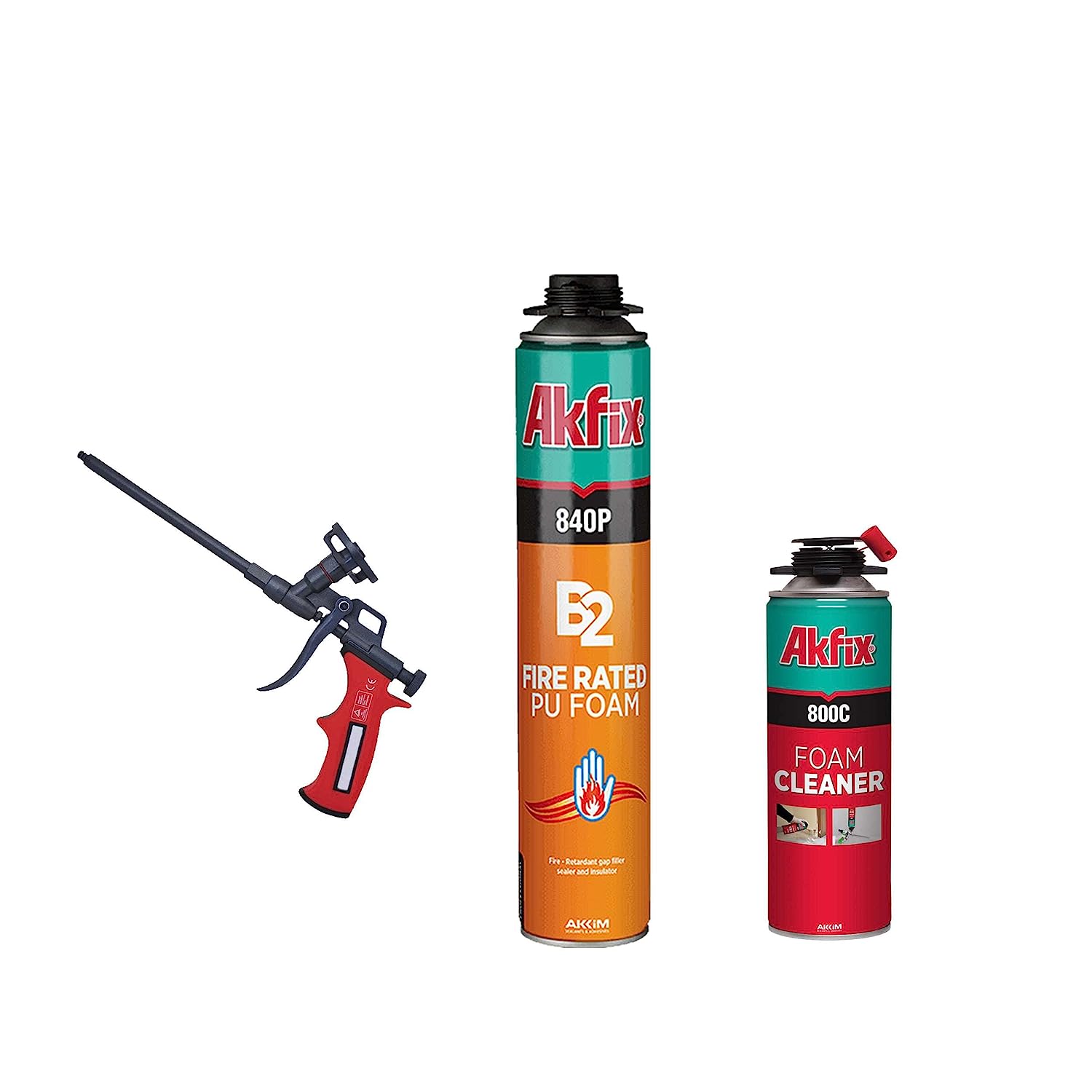 Akfix 840P B2 Fire Rated PU Gun Foam 25.3 oz