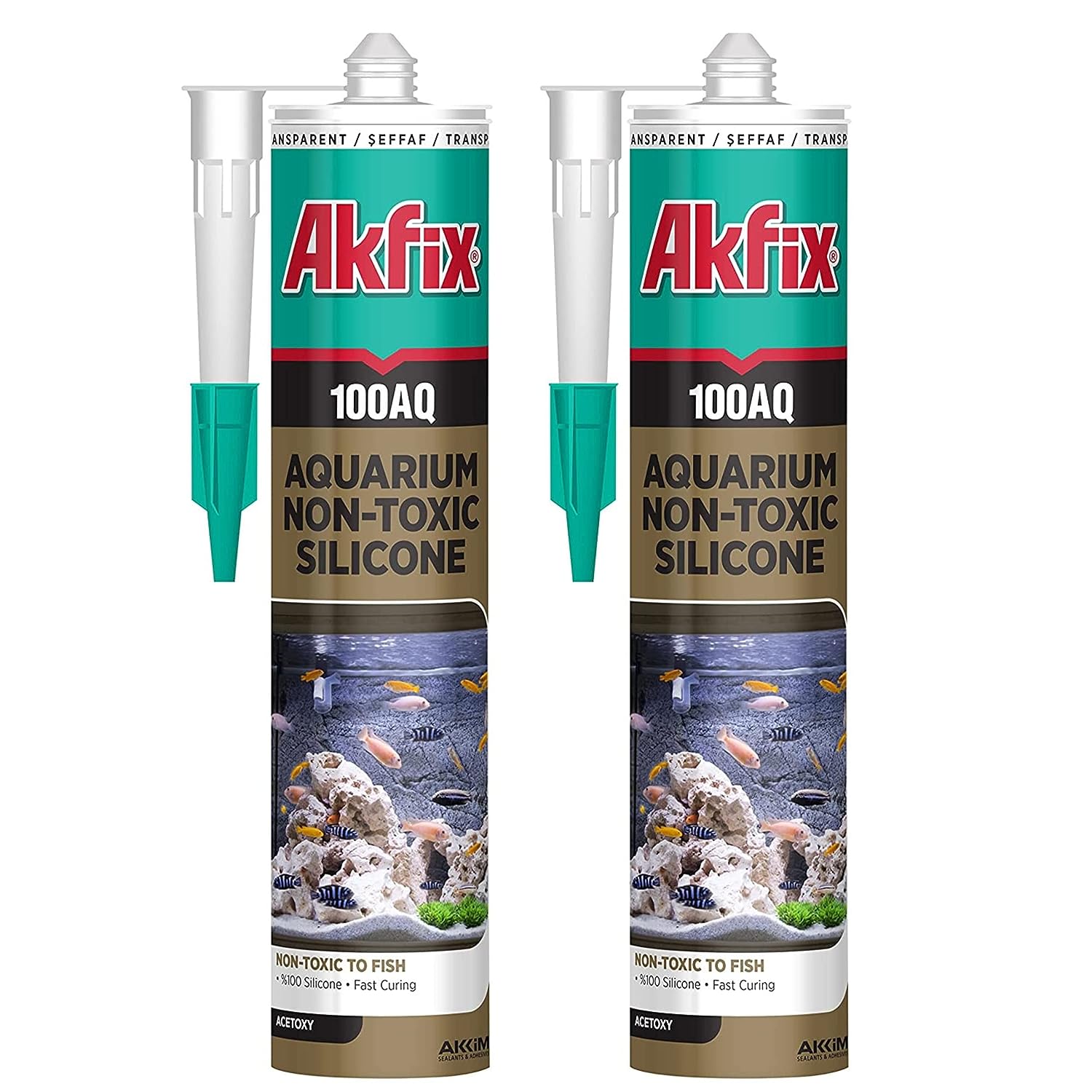 Akfix 100AQ Aquarium Silicone 9.5 Oz/280Ml