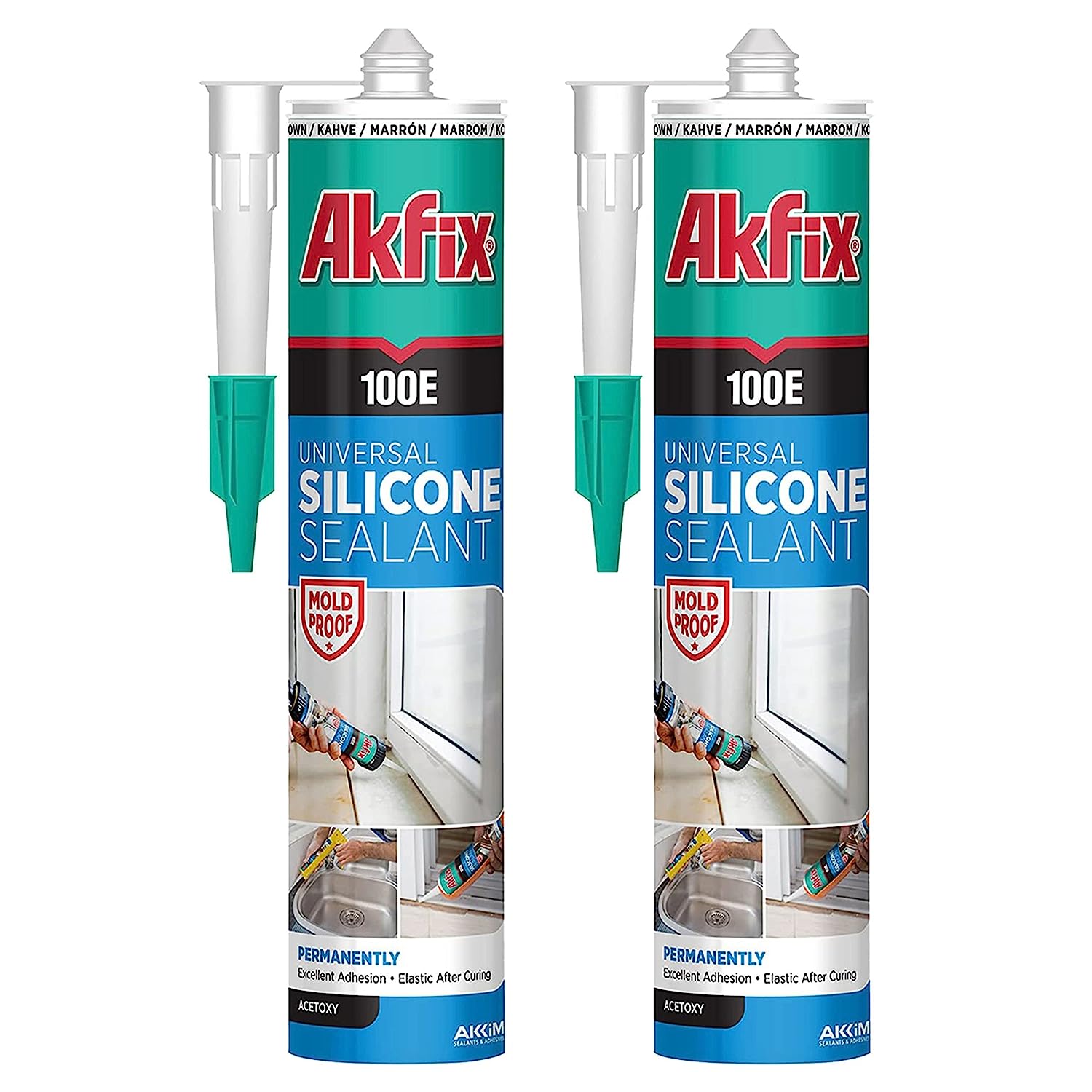 Akfix 100E Silicona Universal 9.5 Oz/280Ml