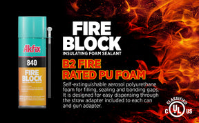 Akfix 840 Fire Block Spray Foam