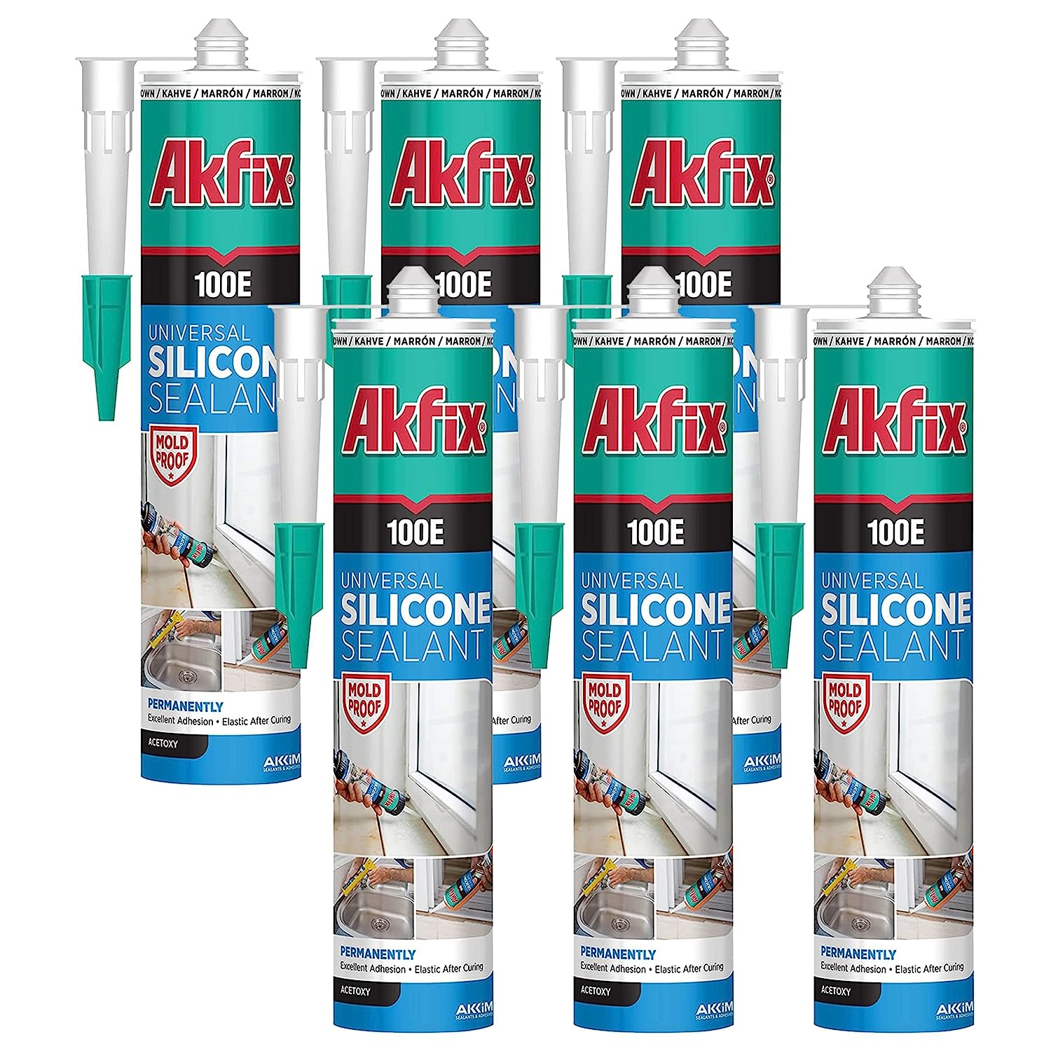 Akfix 100E Silicona Universal 9.5 Oz/280Ml