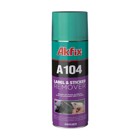 Akfix A104 Sticker Remover Spray - Cleaning Labels on Wood, Glass & Plastic  - Safe Decal Remover for