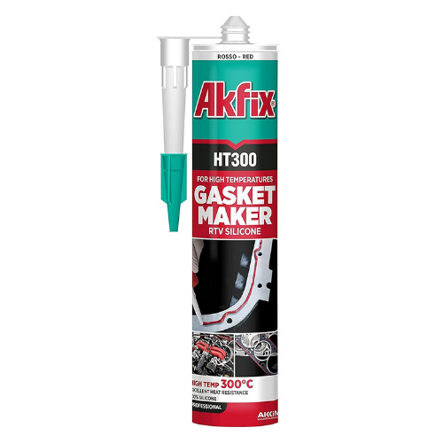 Akfix HT300 Silicone Red 10.5 Oz/310Ml - White