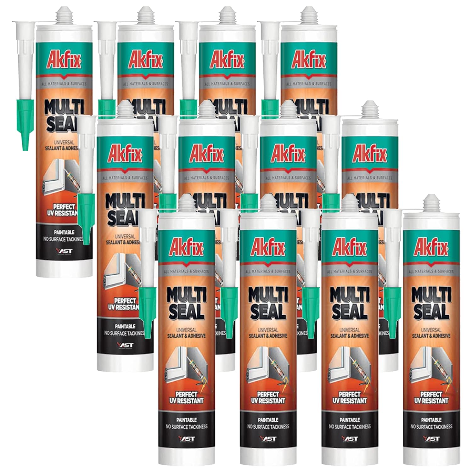 Akfix Multiseal Sealant White - 9.8 OZ/290Ml