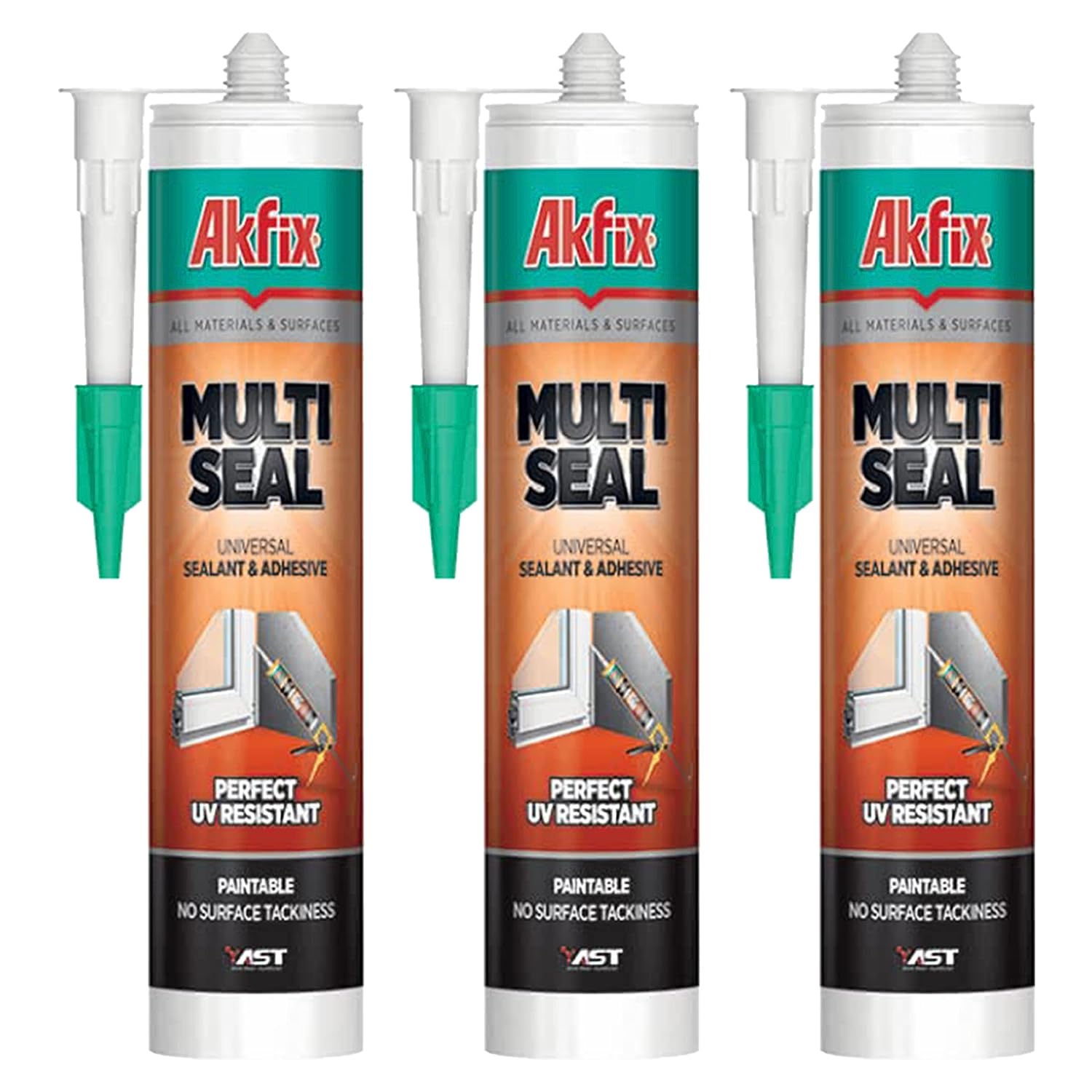 Akfix Multiseal Sealant White - 9.8 OZ/290Ml