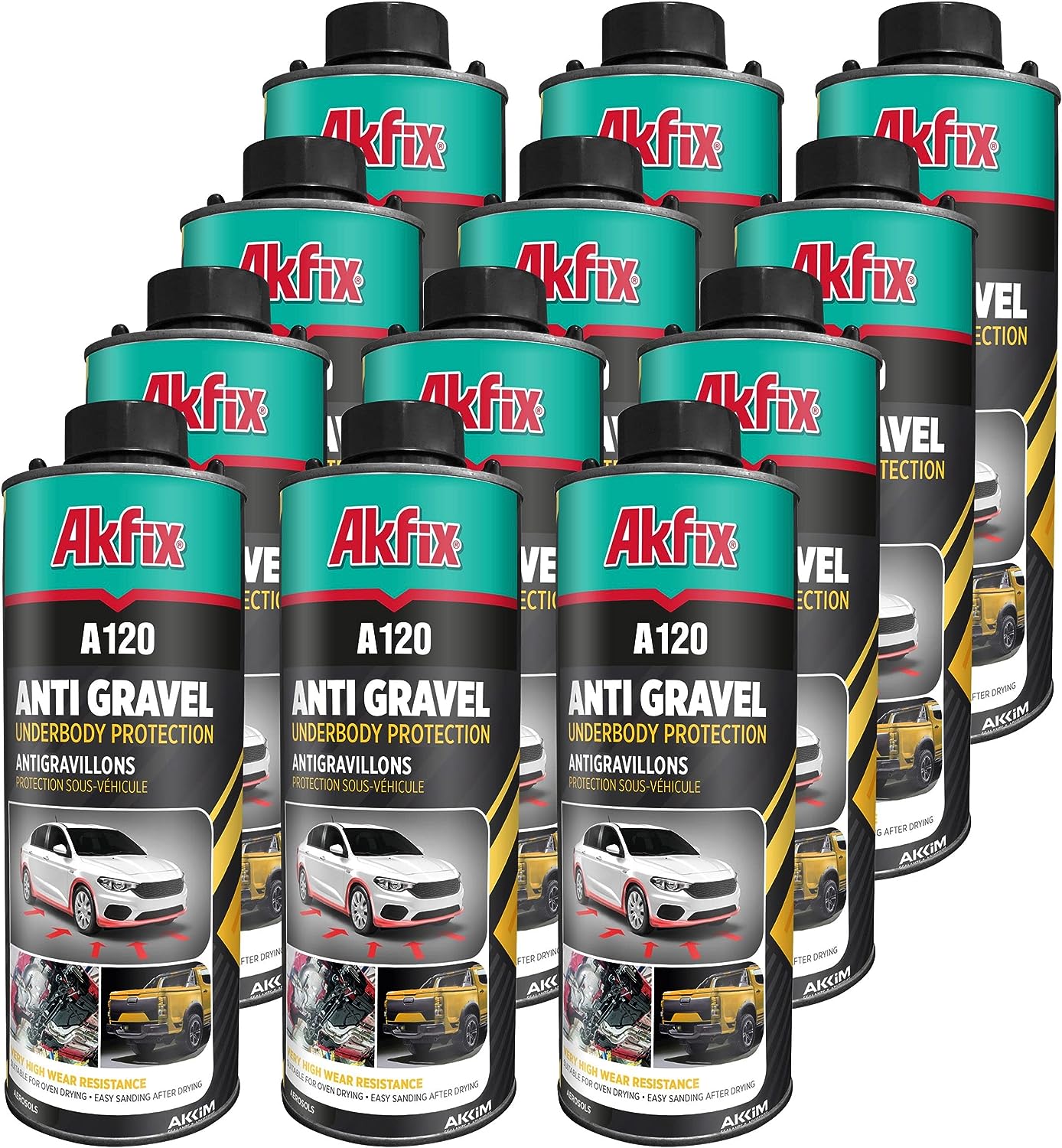 Akfix A120 Anti Gravel Car Underbody Protection Spray