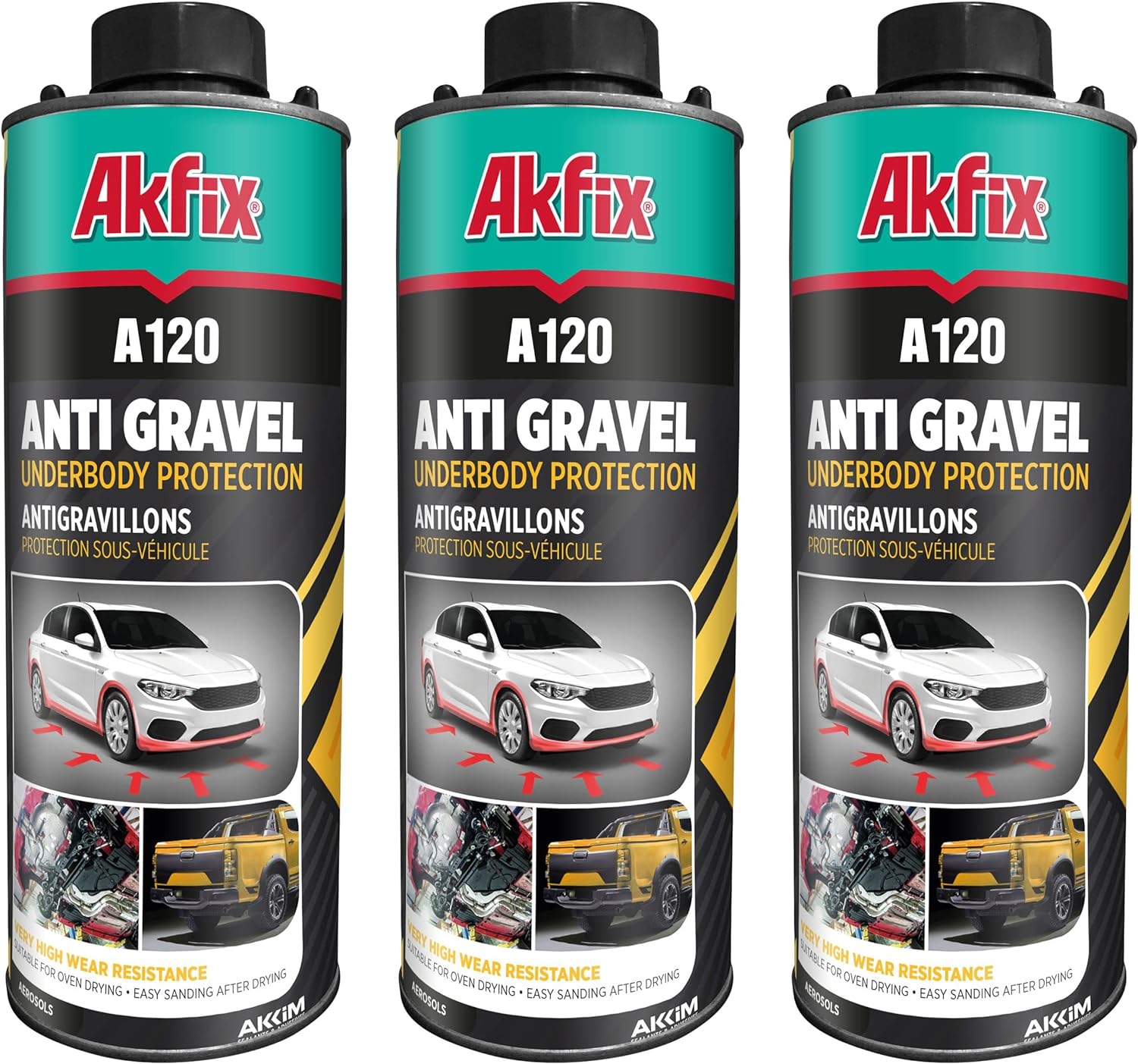 Akfix A120 Anti Gravel Car Underbody Protection Spray