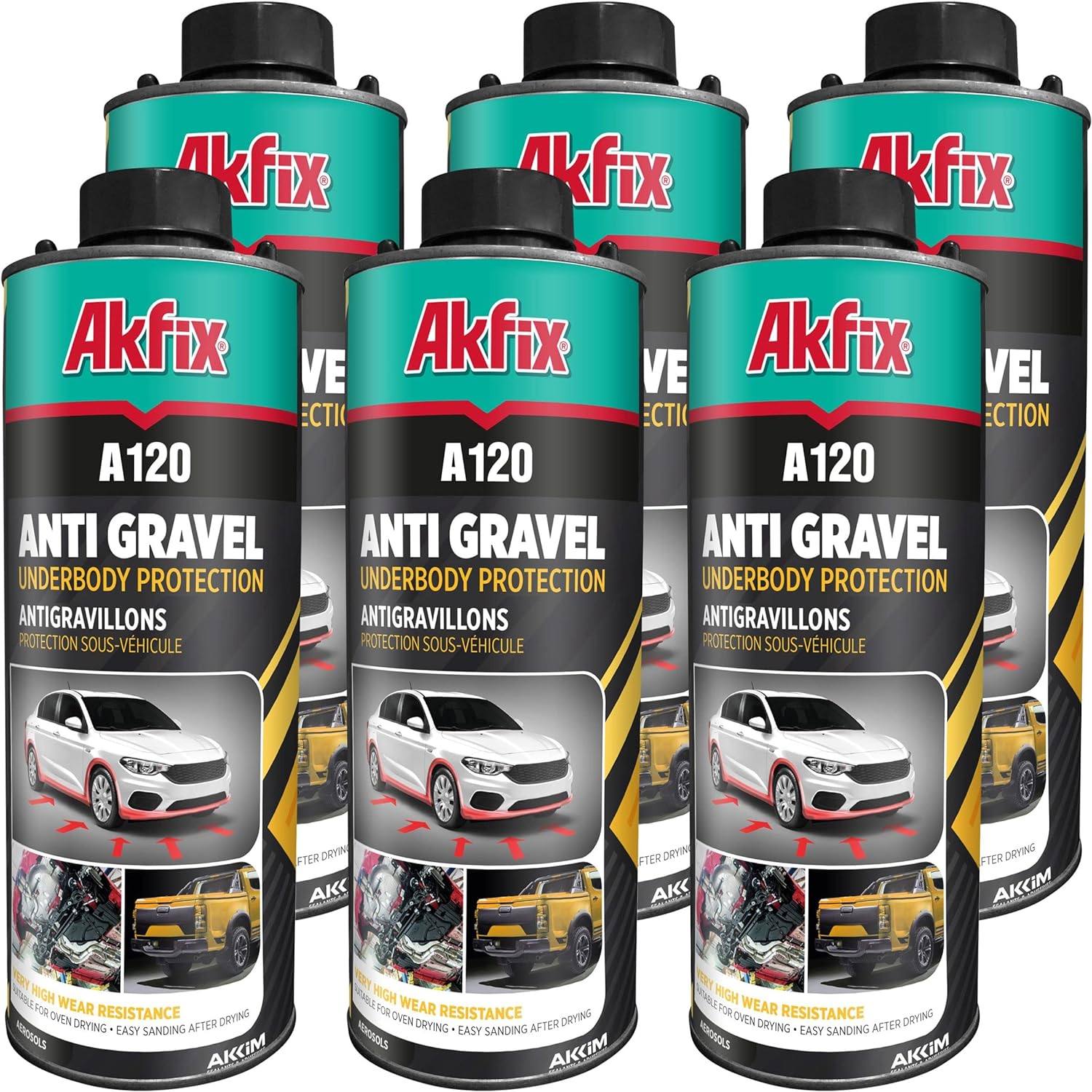 Akfix A120 Anti Gravel Car Underbody Protection Spray