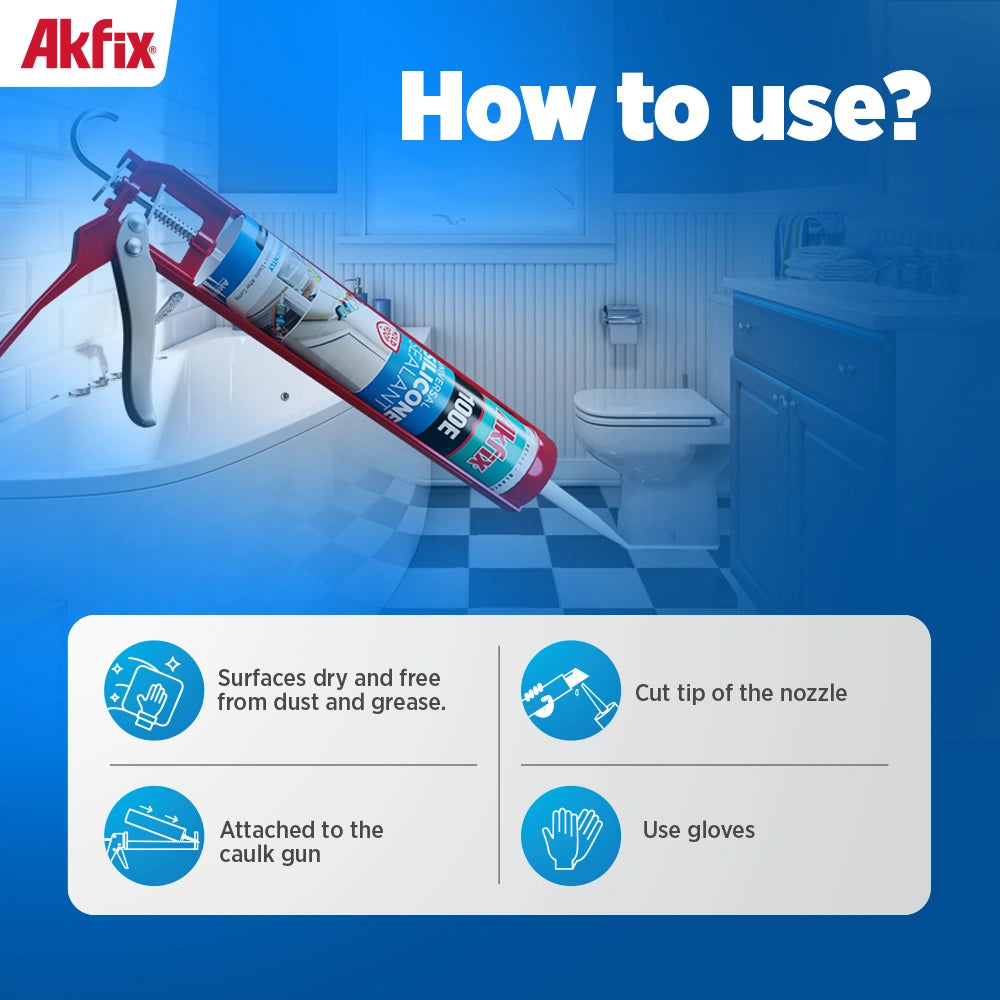 Akfix 100E Silicona Universal 9.5 Oz/280Ml
