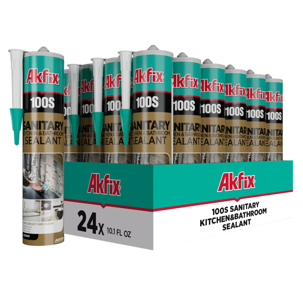 Akfix 100S Cocina y Baño Silicona 9.5 Oz/280Ml