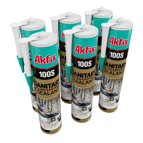 Akfix 100S Cocina y Baño Silicona 9.5 Oz/280Ml