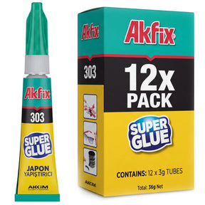 Akfix 303 Super Glue, High-Strength Instant Adhesive, 3g