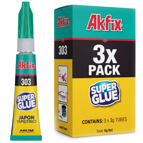 Akfix 303 Super Glue, High-Strength Instant Adhesive, 3g