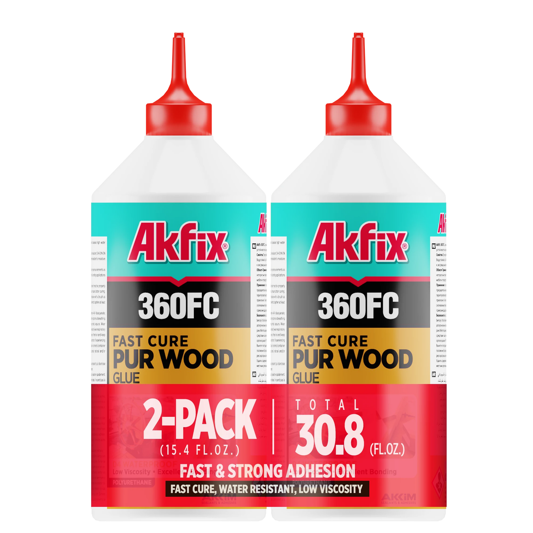 Akfix 360FC Fast Cure Pur Wood Glue 15.4 fl oz