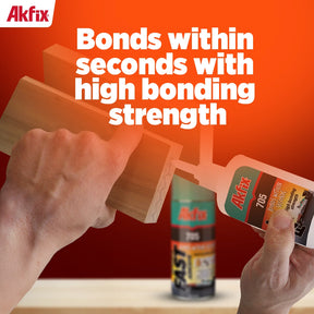 Akfix 705  Superfast Adhesive (CA Glue (1.70 oz.) with Spray Adhesive Activator (6.70 fl oz.))