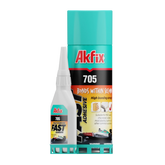 Akfix 705 Superfast Adhesive (CA Glue (0.80 fl oz) with Spray Adhesive Activator (3.30 fl oz))