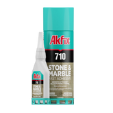 Akfix 710 Kit de piedra y mármol (pegamento CA 1.70 oz.) con activador de adhesivo en aerosol (6.70 fl oz.)