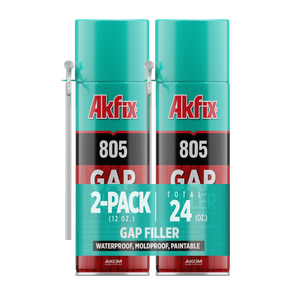 Akfix 805 Gap Filler Foam - Polyurethane Straw Foam, 12oz /25 oz