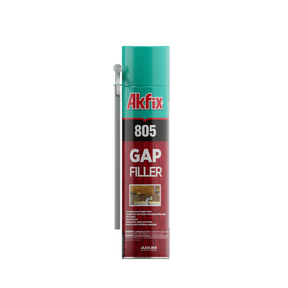Akfix 805 Gap Filler Foam - Polyurethane Straw Foam, 12oz /25 oz