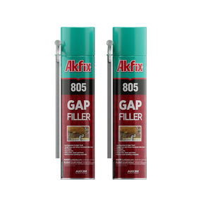 Akfix 805 Gap Filler Foam - Polyurethane Straw Foam, 12oz /25 oz