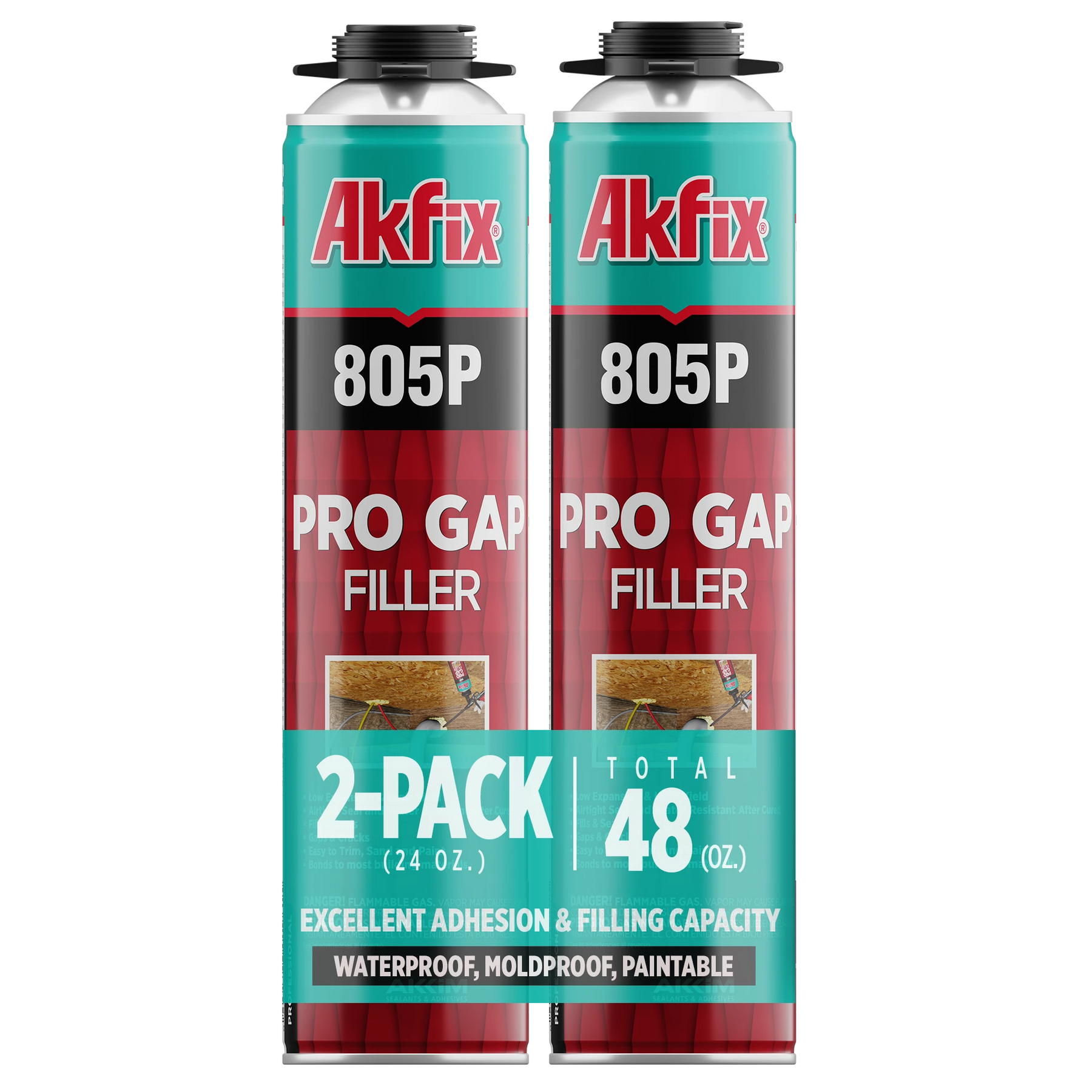 Akfix 805P Pro Gap Filler Foam, Polyurethane Foam, 29 oz